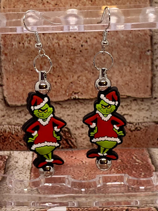 Green Monster (hands on hip) Earrings