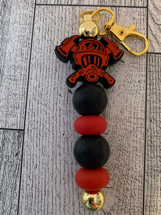 Fireman Key Chains/Zipper Pulls/Bag Charms