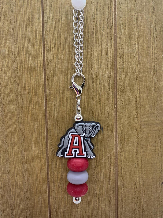 Alabama Crimson Tide Cup Charm/Handle or Straw Charm