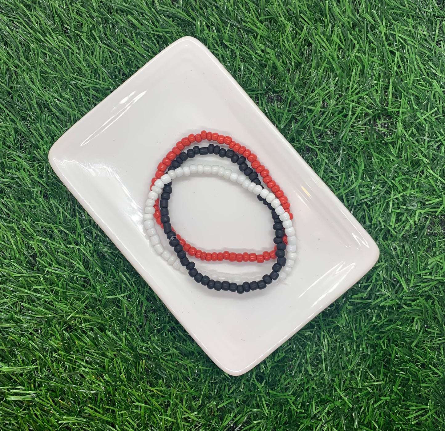 Tailgate Trio Seed Bead Bracelet