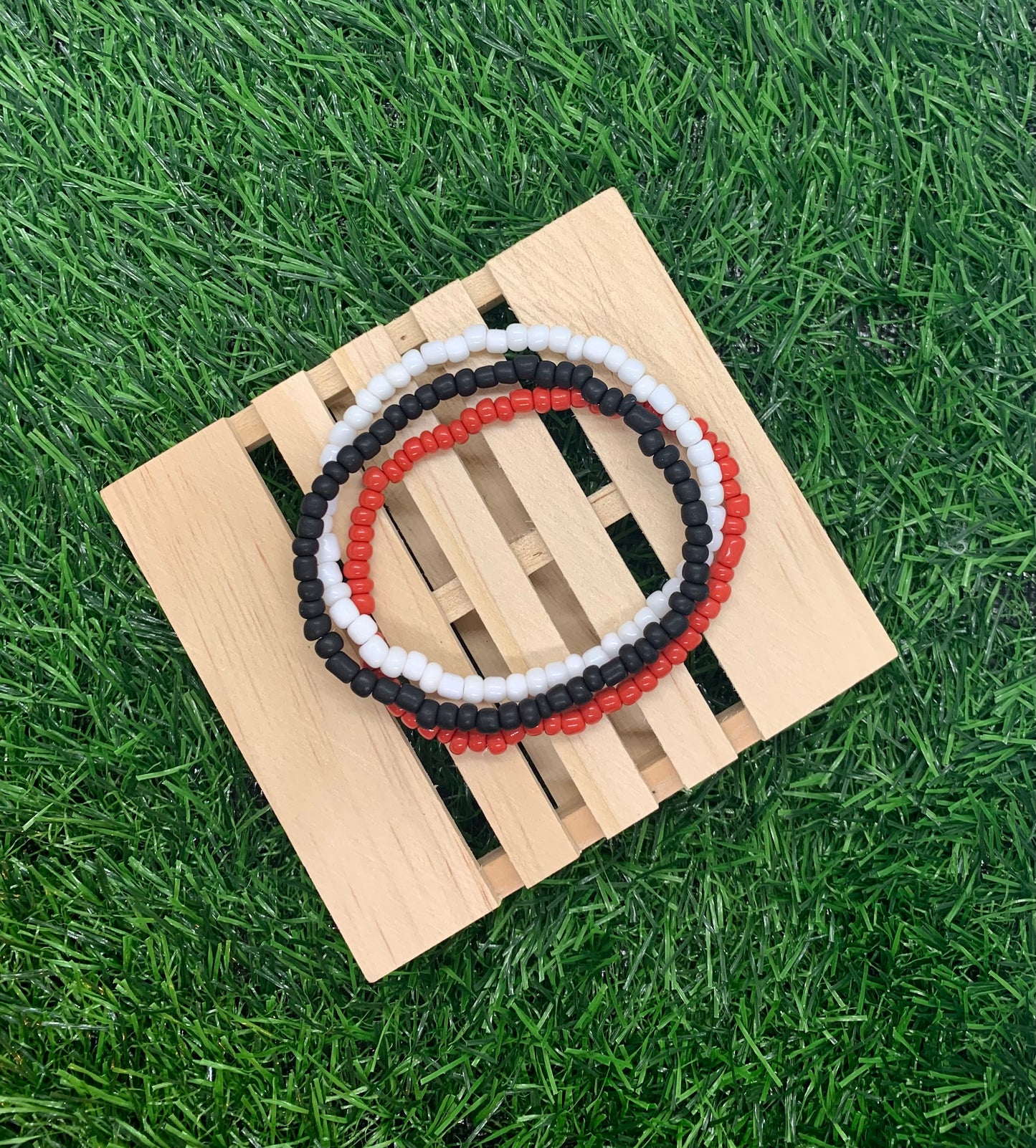 Tailgate Trio Seed Bead Bracelet