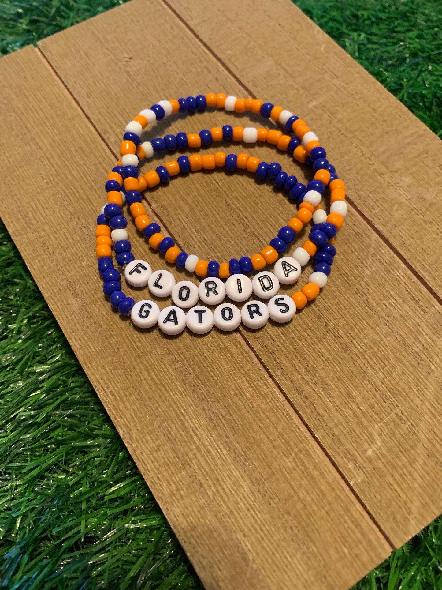 Florida Gators Seed Bead Bracelet