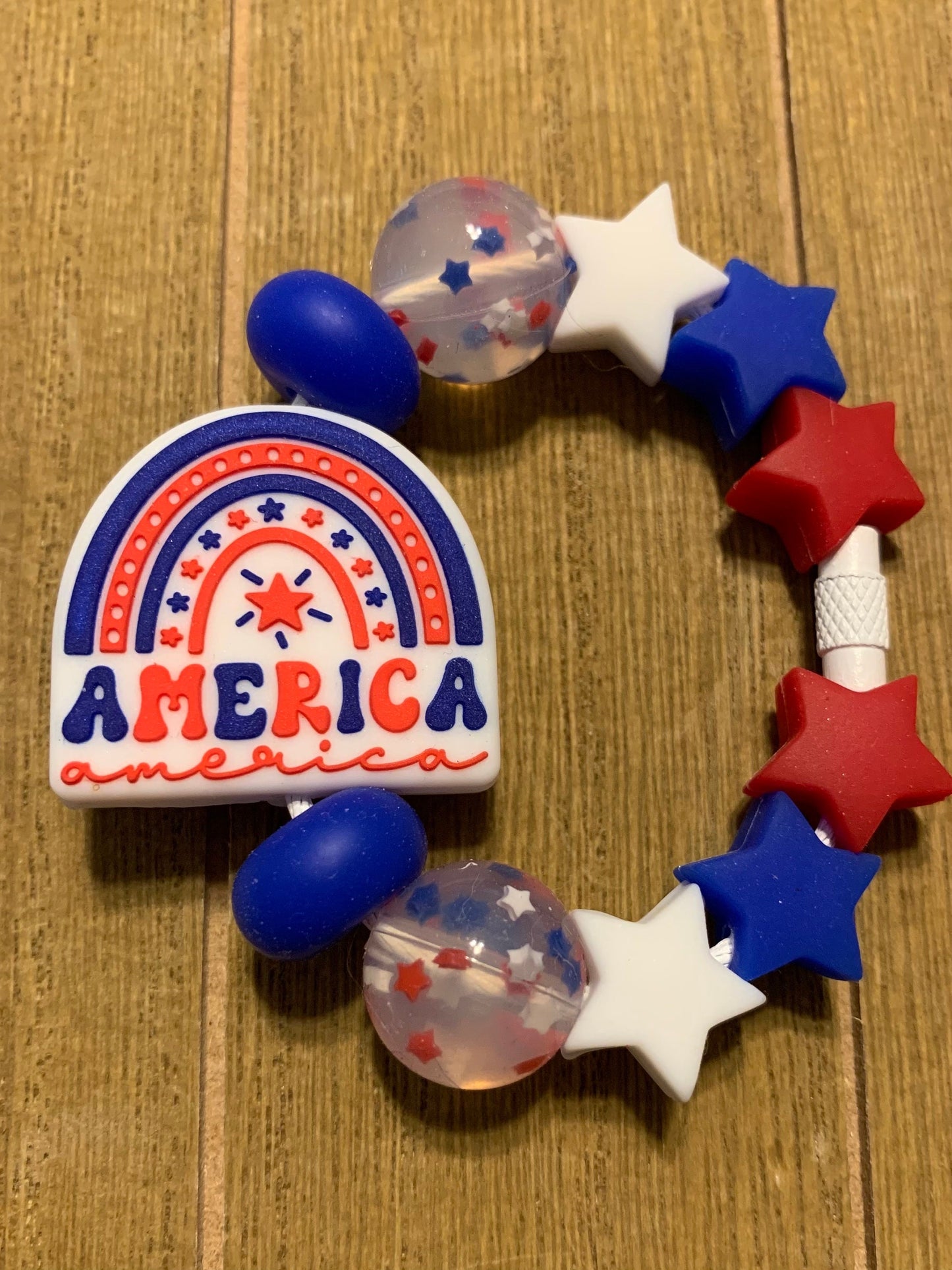 America /Patriotic Cup Charm