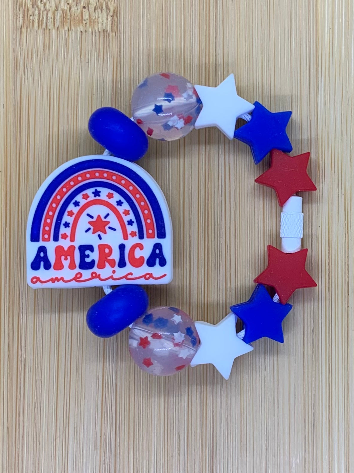 America /Patriotic Cup Charm