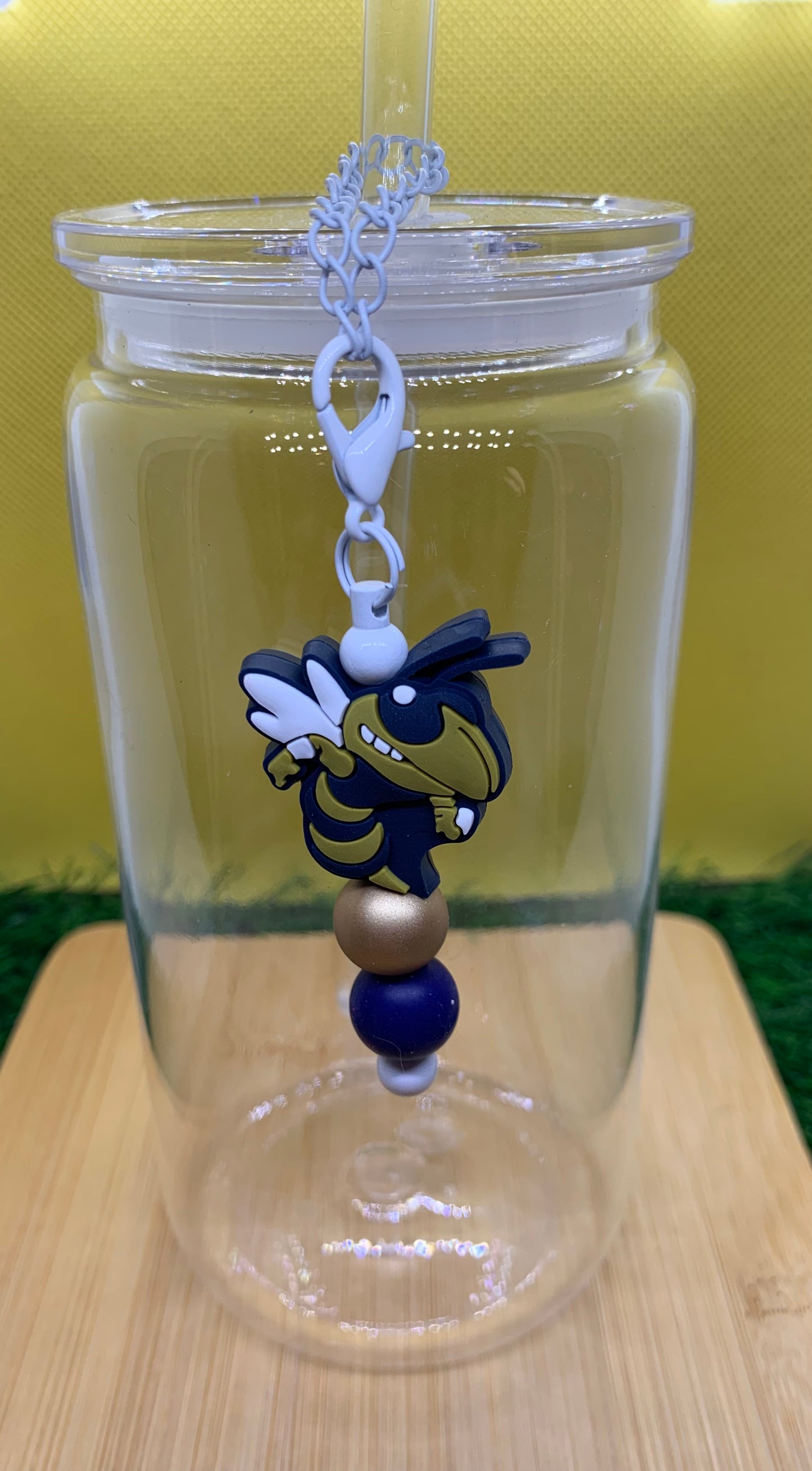 Buzz Straw Charm