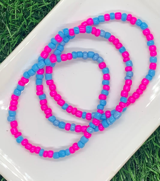 Cotton Candy Seed Bead Bracelet