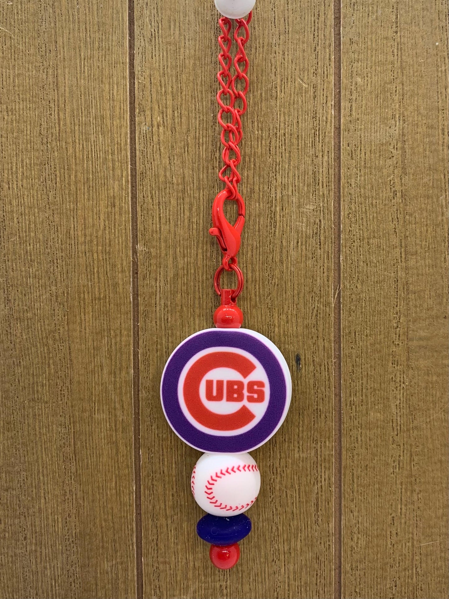 Chicago Cubs Cup Charm/Handle or Straw Charm