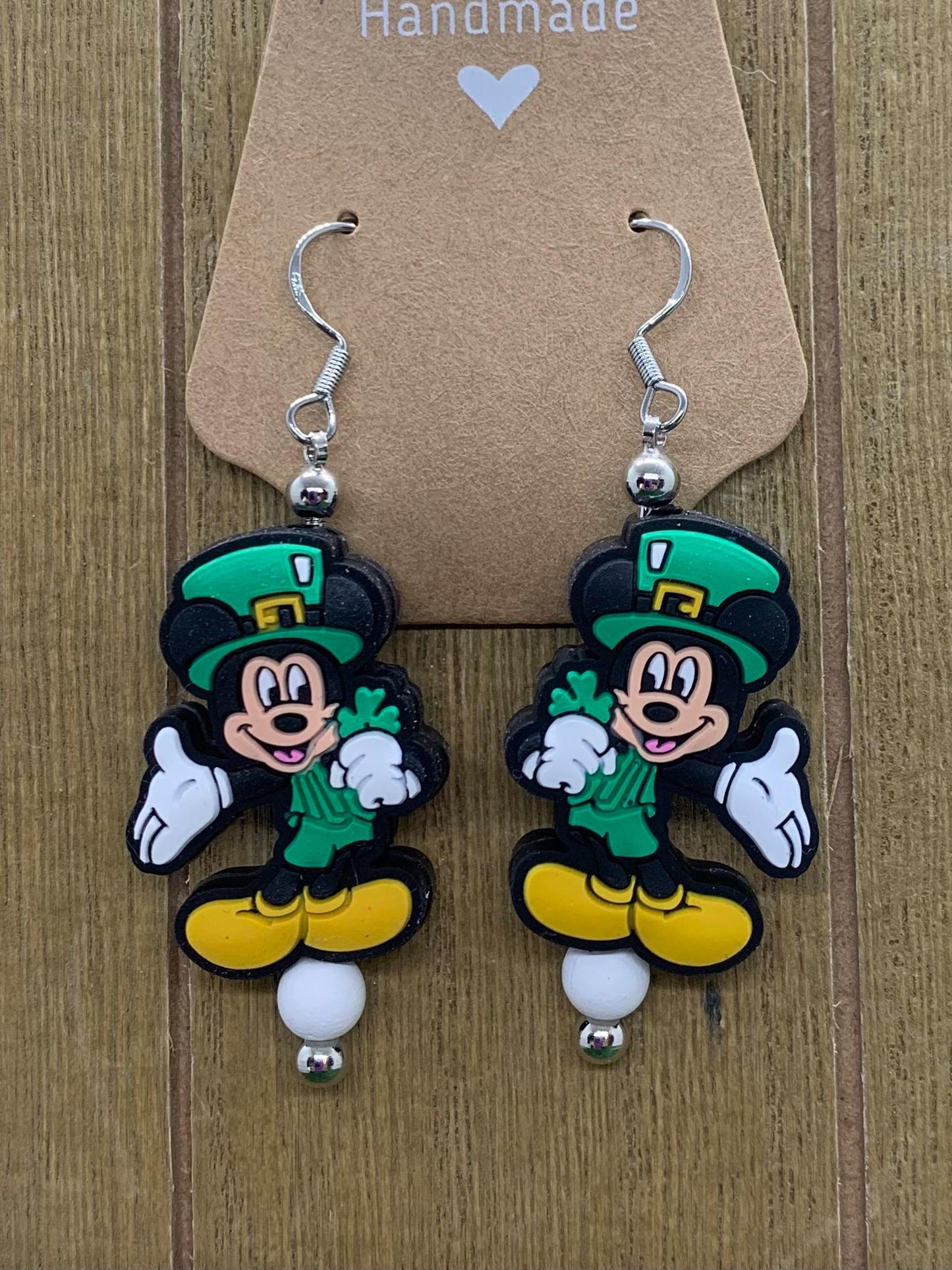 Mouse Boy St Patrick’s Day Earrings