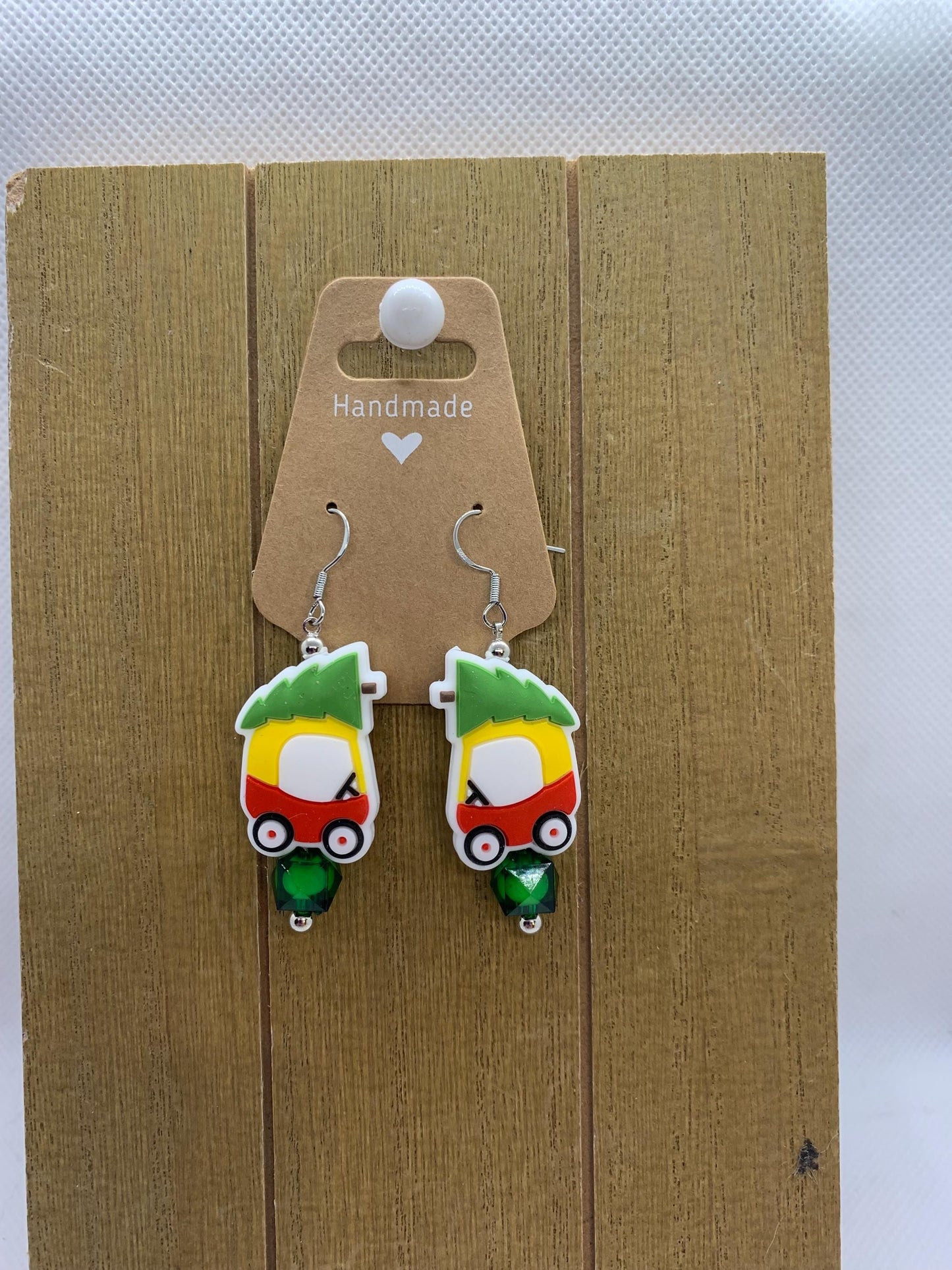 Little “tikes “ Car Christmas Earrings