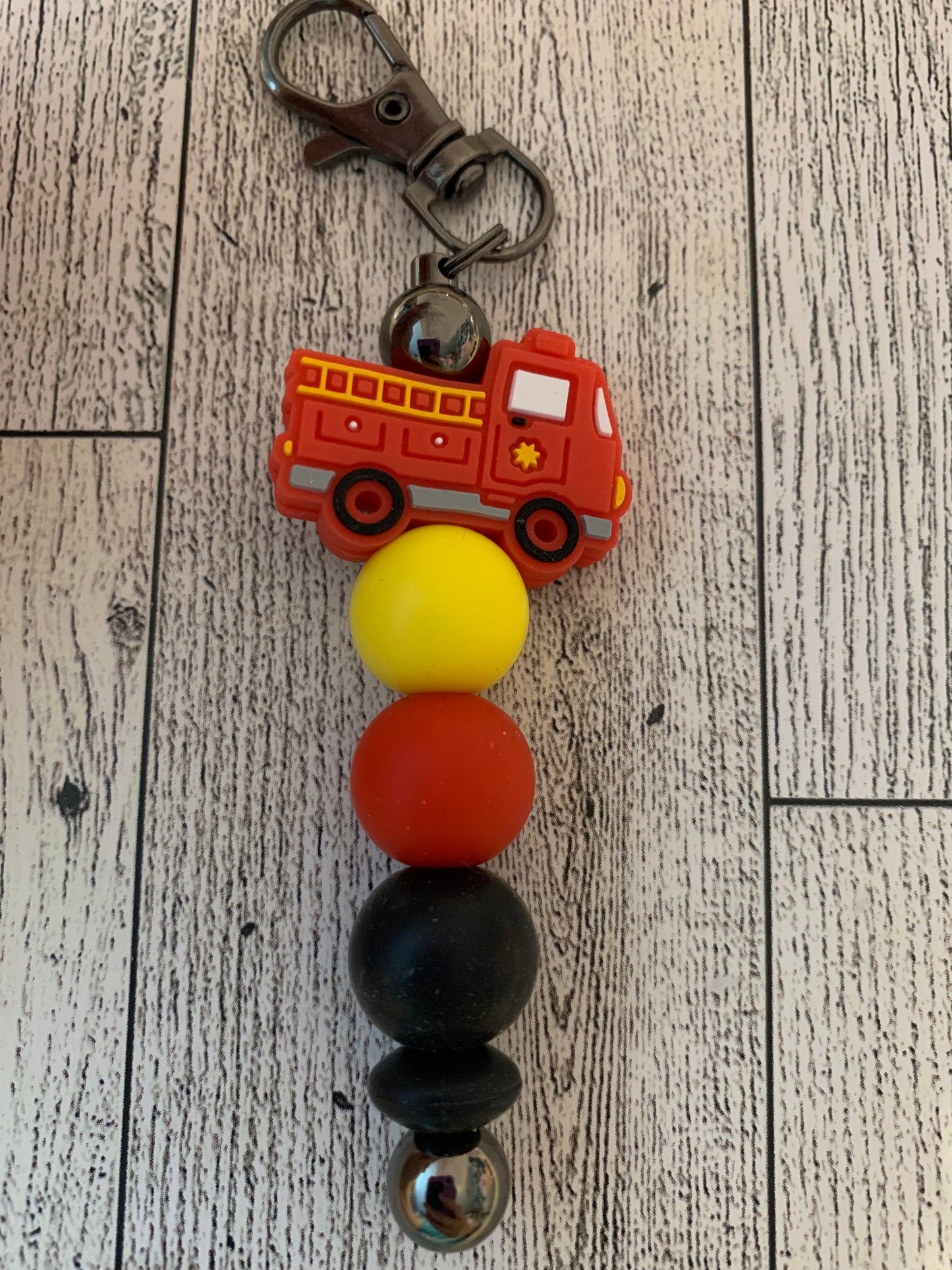 Fire Truck Key Chains/Zipper Pulls/Bag Charms