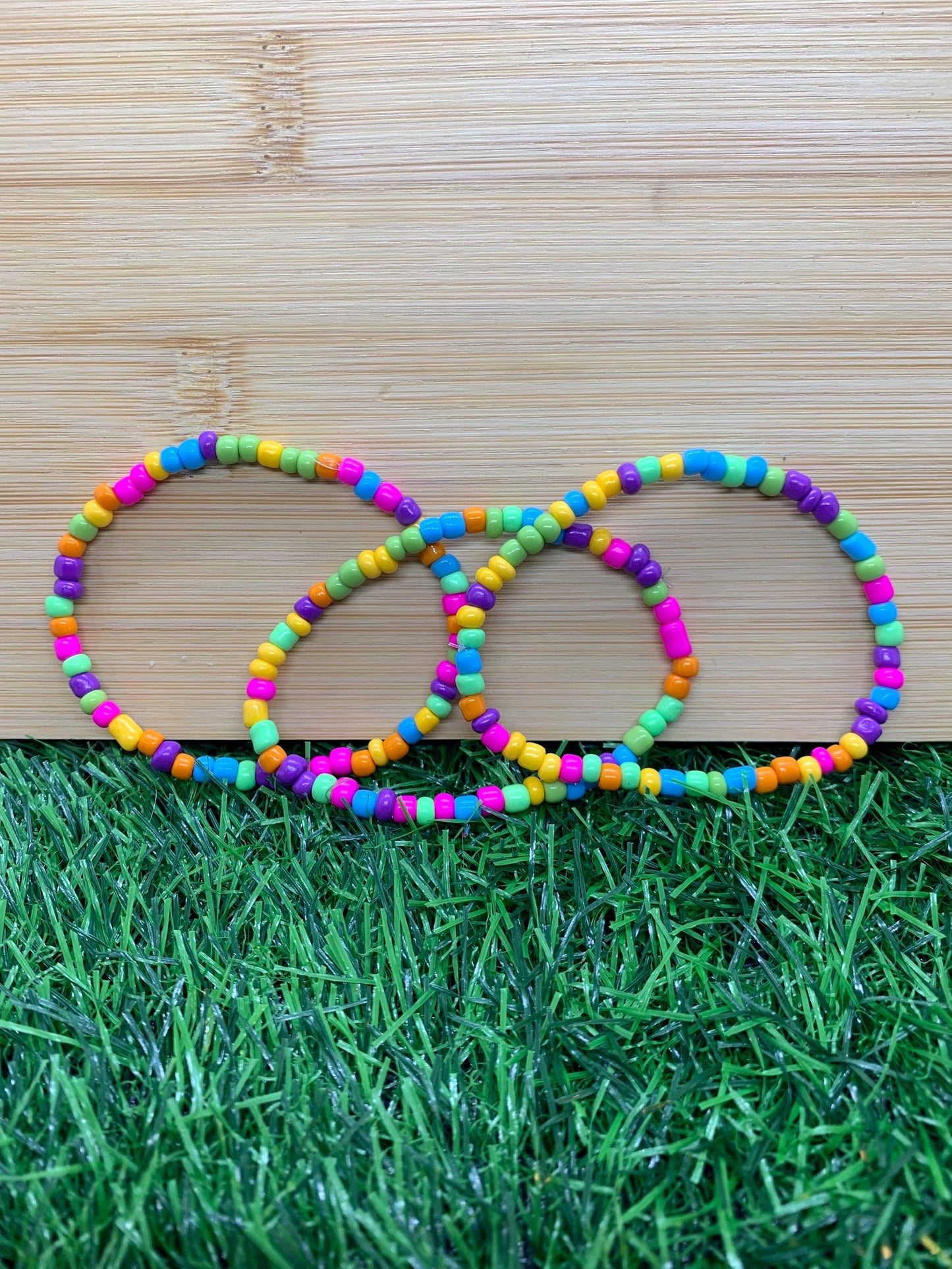 Neon Summer Seed Bead Bracelet