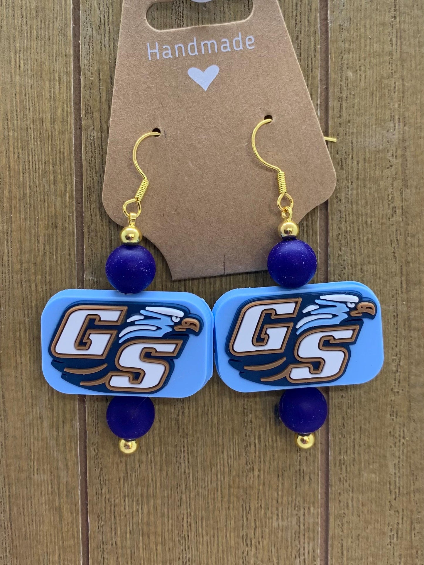 Ga Southern Eagle Earrings